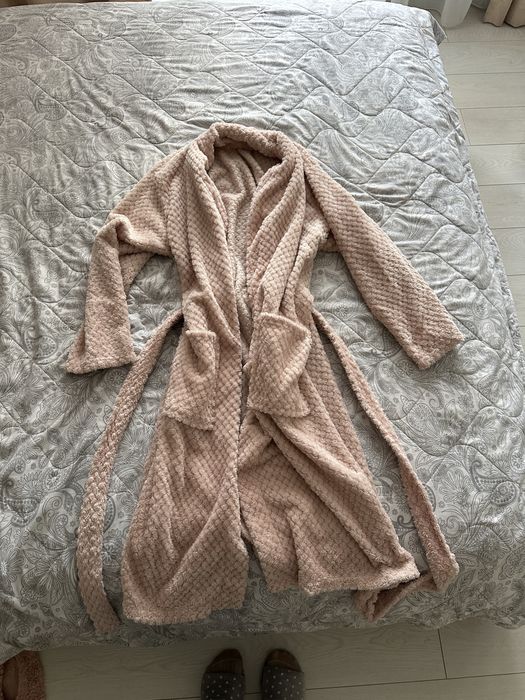 Халат флісовий рожевий