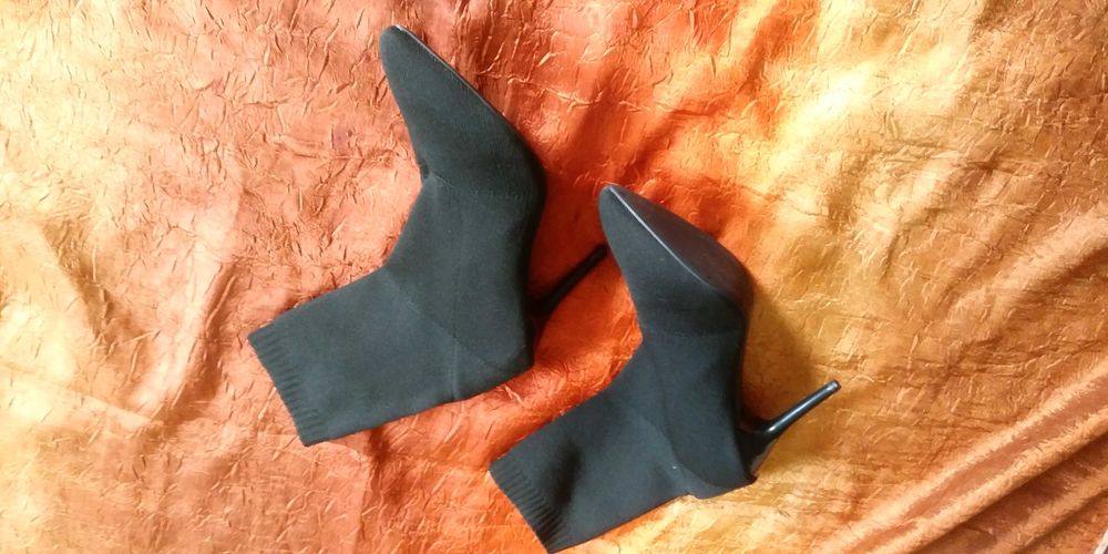 sexy czarne skarpetki na szpilkach szpilki rozmiar 39