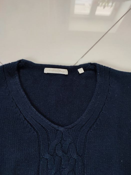 Sweter Christian Berg z kaszmirem   roz 40 granatowy