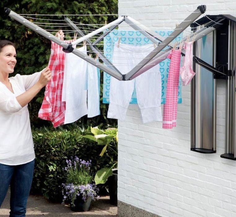 Brabantia WallFix 24m – suszarka ścienna składana
