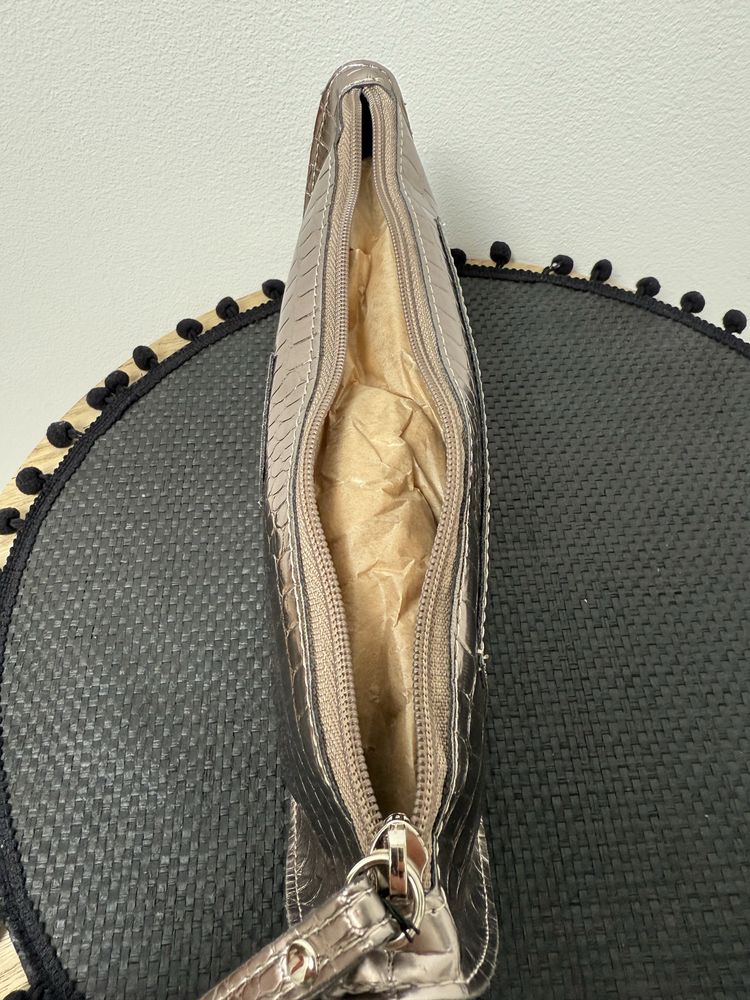 O bag Borsa Completa Mała Srebrna torebka