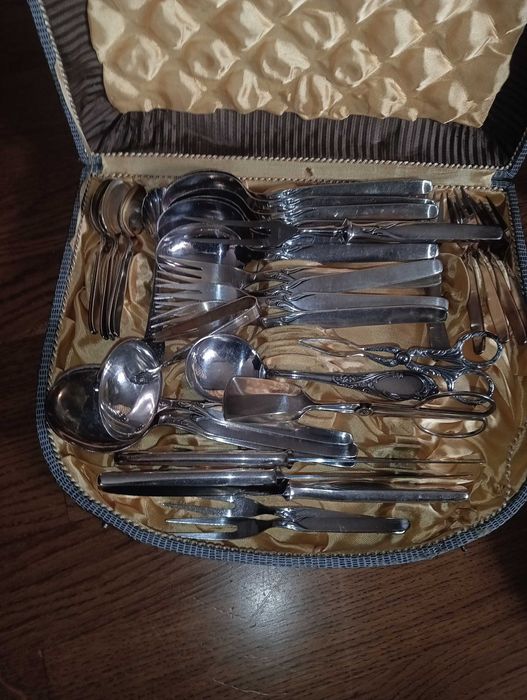 Sztućce posrebrzane 2 komplety