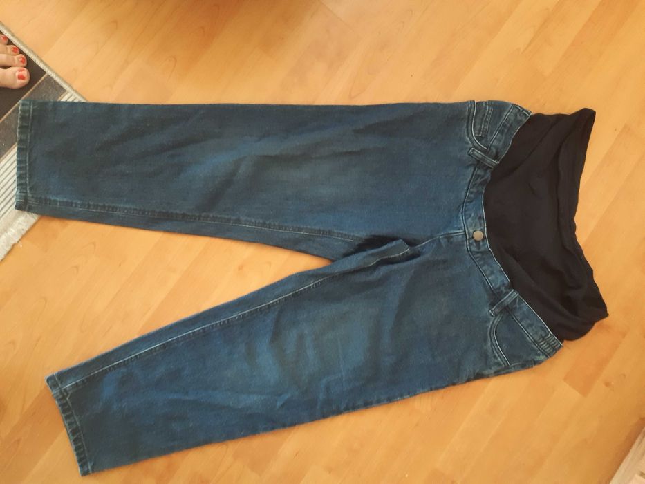 Jeansy ciążowe 44