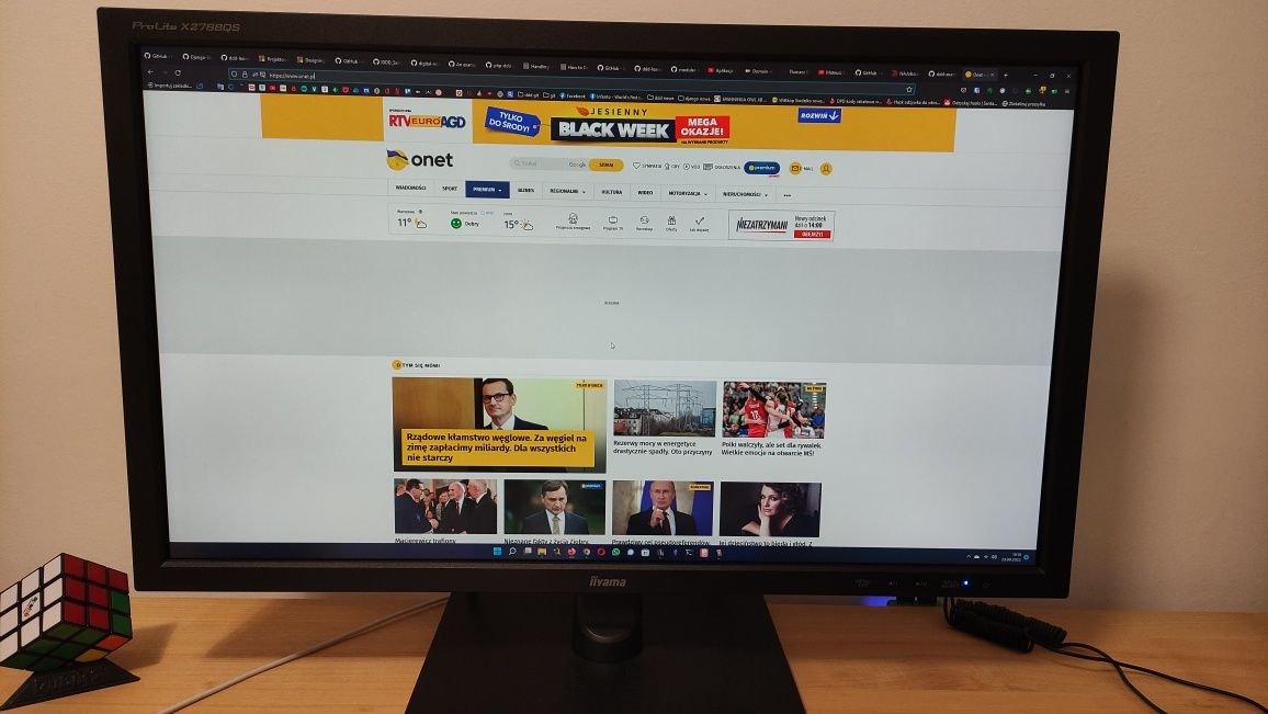 Monitor IPS freesync led  Iiyama prolite 27'' 2K 2560x1440p