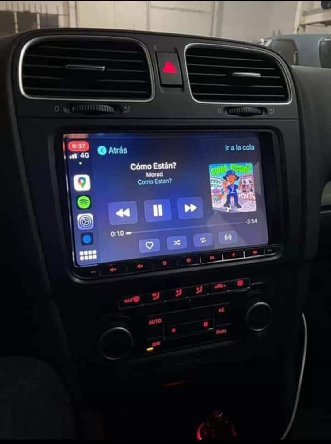 Rádio Android 12 com GPS Volkswagen (Novo)
