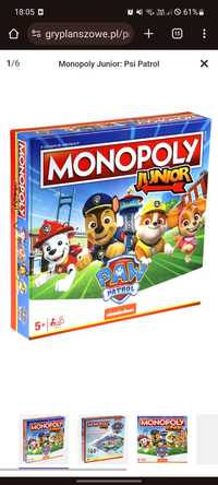 Monopoly Junior Psi Patrol Paw Patrol