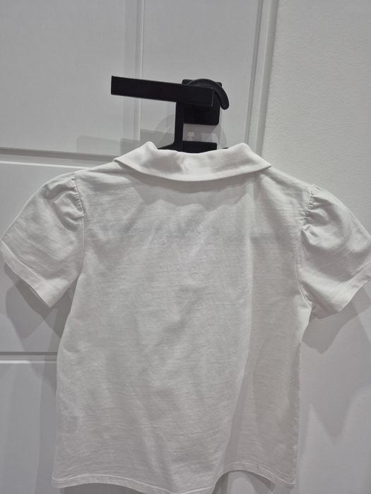 Biała koszulka H&M rozm. 134/140 cm