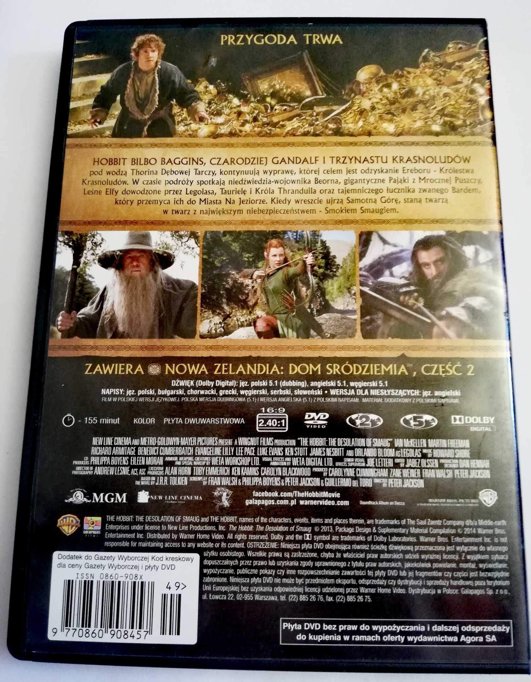 Hobbit Pustkowie Smauga film dvd