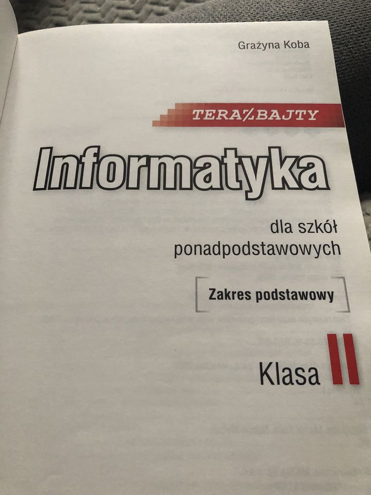 Informatyka 2 zakres podstawowy