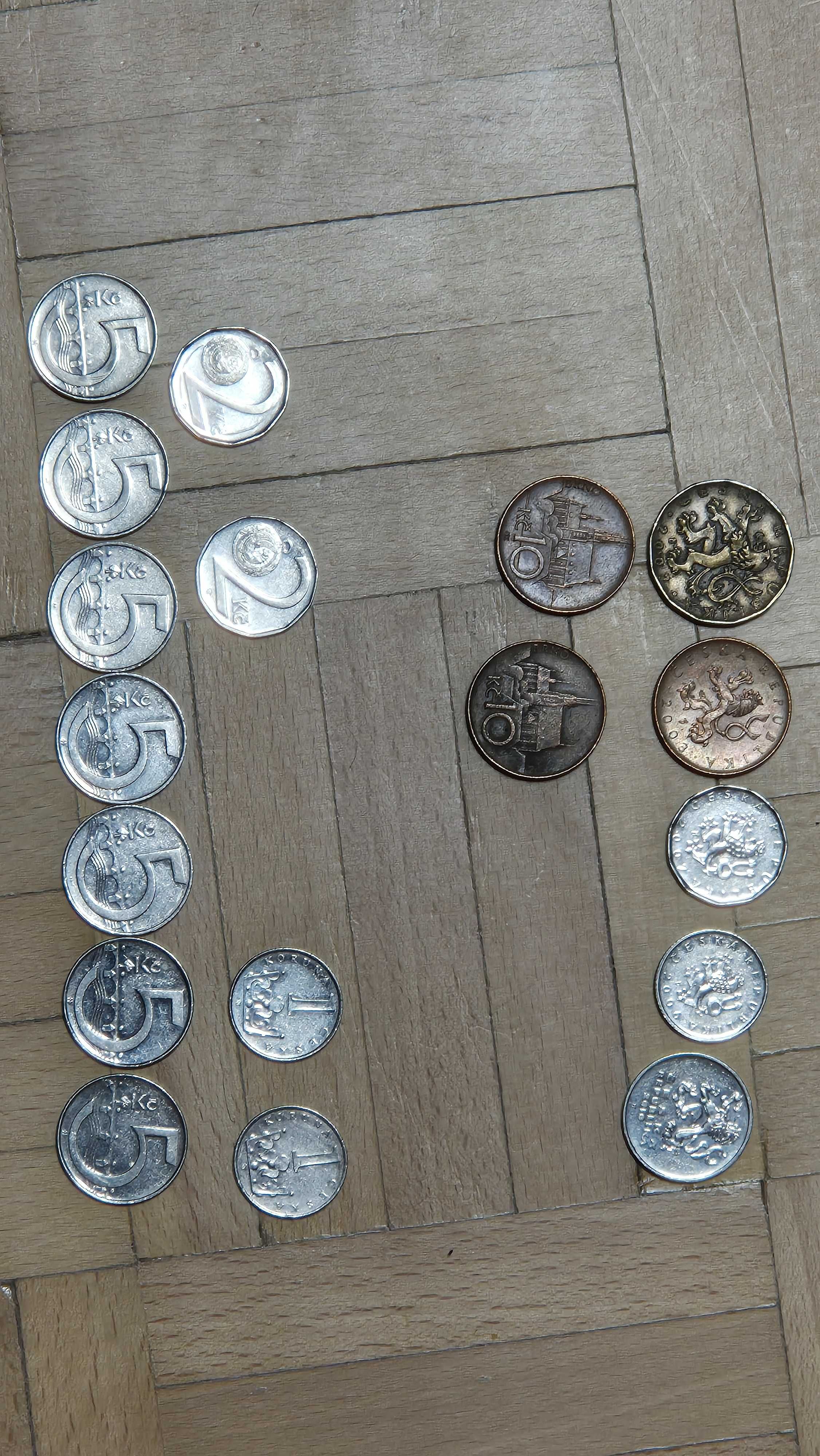 monety z Czech - KORONY