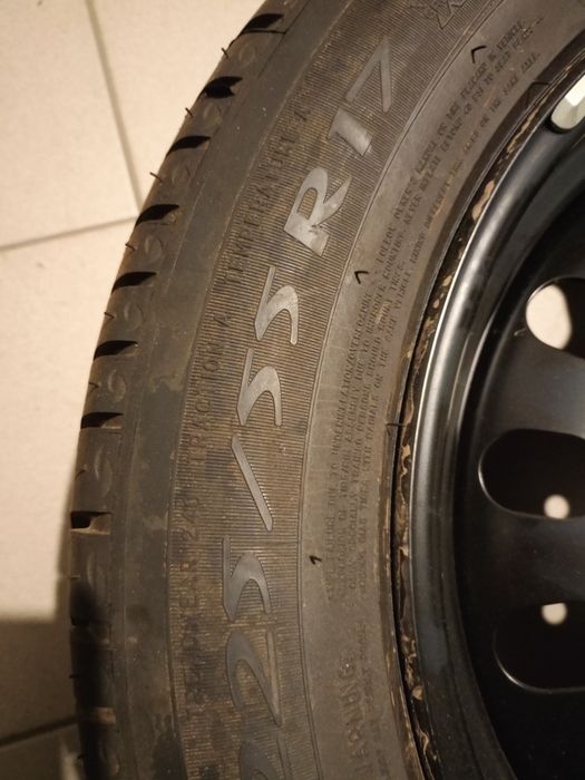 Koło dojazdowe z felgą, opona Michelin 225/55/17