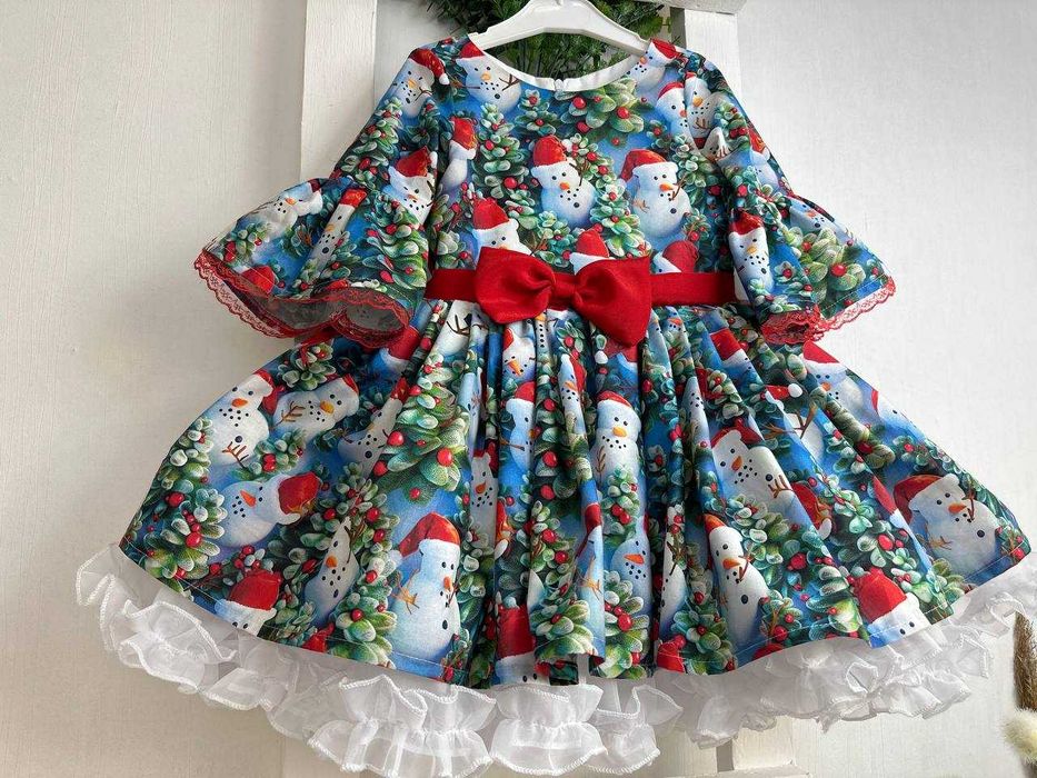 Дитяча сукня ,  новорічна детское платье Family look мама дочка плаття