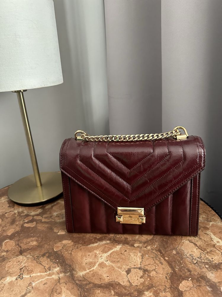 Torebka Michael Kors Whitney bordowa