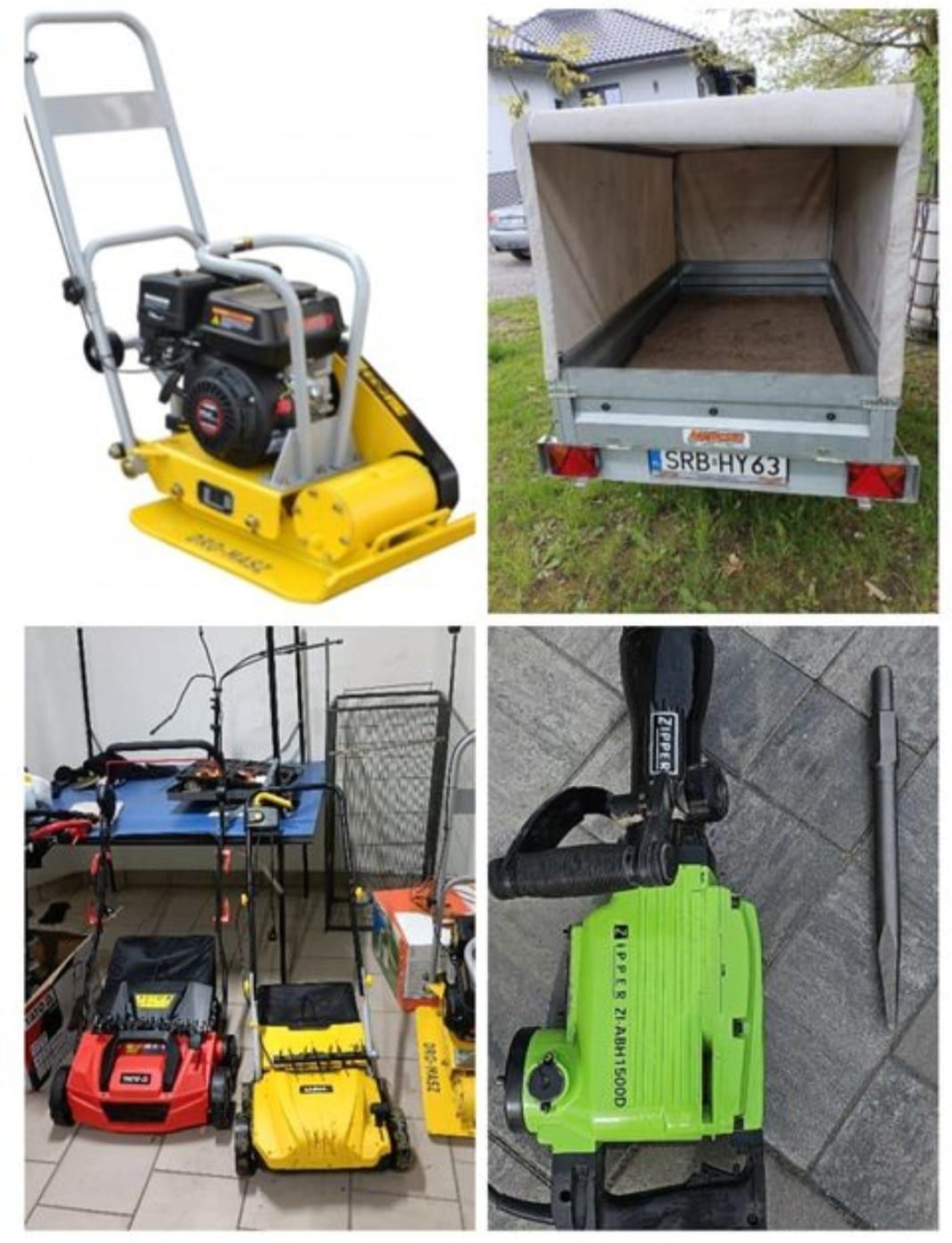 Glebogryzarka Spalinowa,Aerator,Wertykulator, Betoniarka, Zagęszczarka