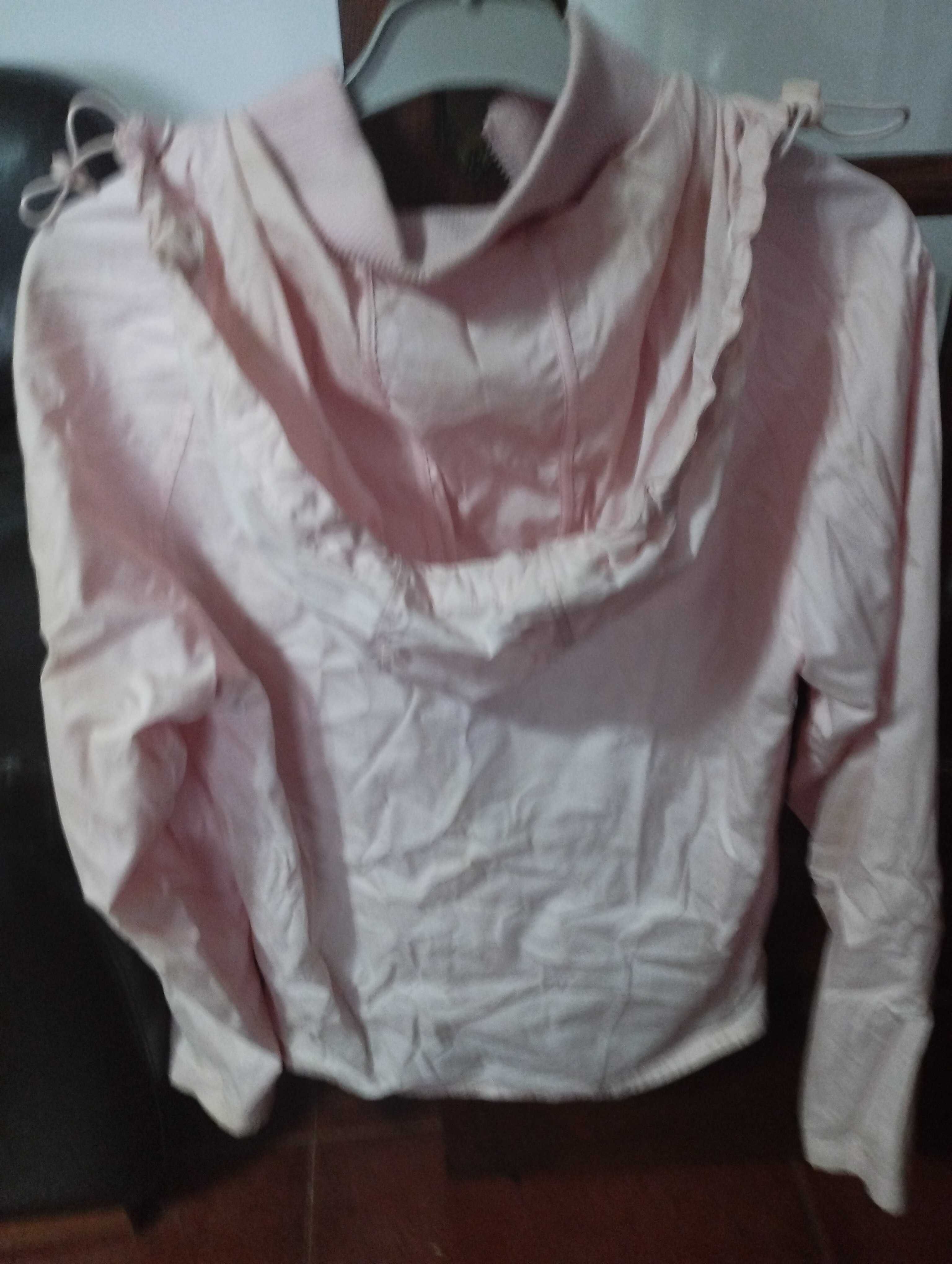 Casaco / Parka impermeável rosa