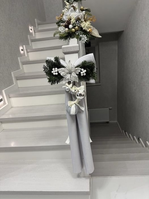 Большие цветы , банты на елку - Трендовый новогодний декор  2026