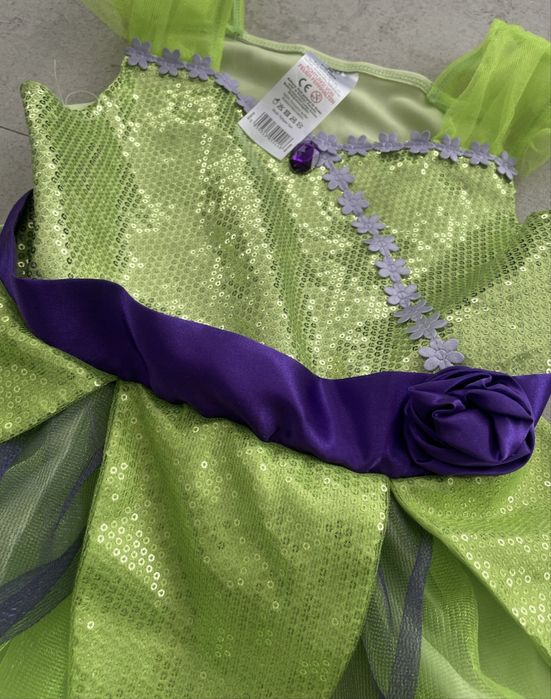 Kostium stroj przebranie roz.7/10 lat Dzwoneczek Lesna wrozka hallowee