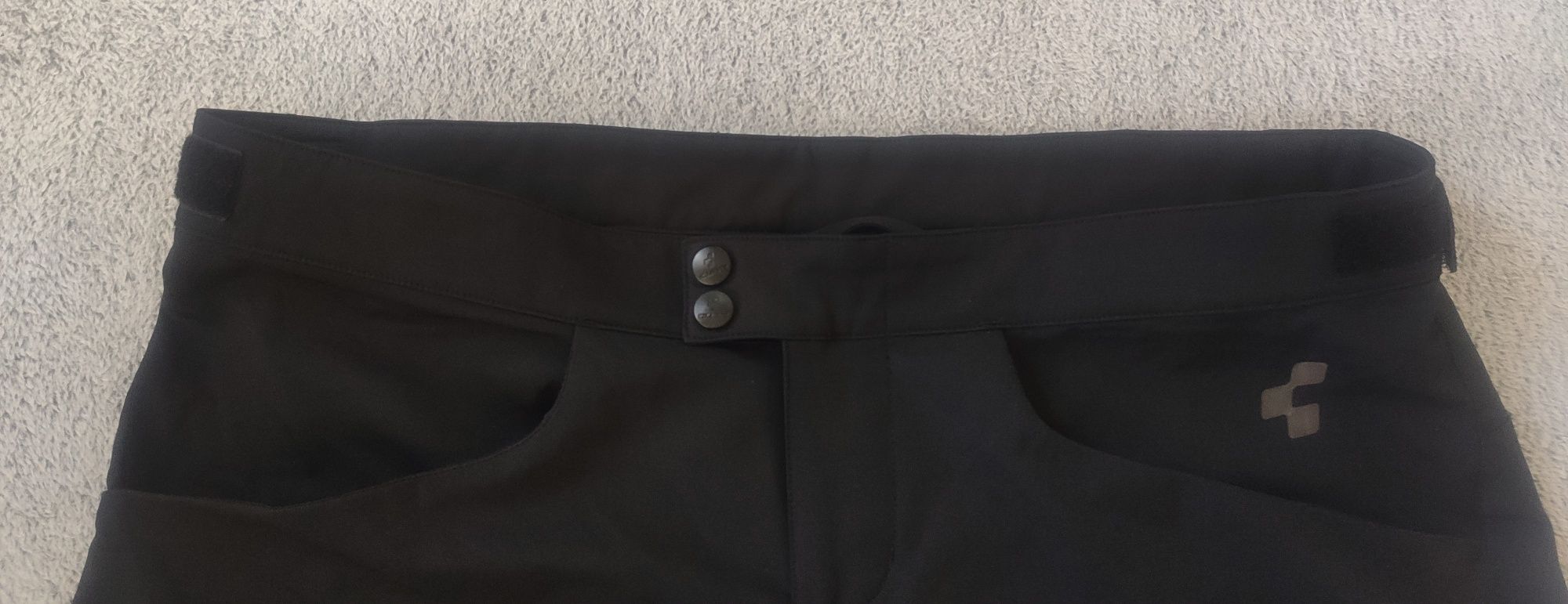 Damskie spodenki rowerowe CUBE, rozm. XL– sportowe trekkingowe czarne