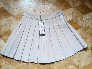 Spodnica plisowana mini lateksowa