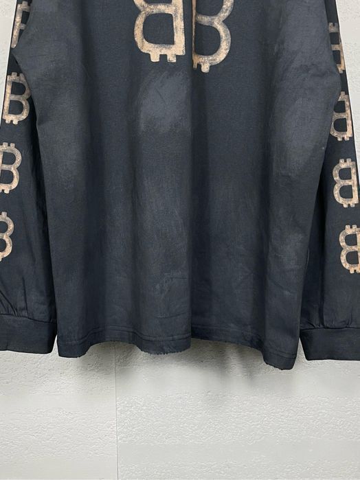 Свитшот BALENCIAGA BITCOIN кофта мужской реглан батник