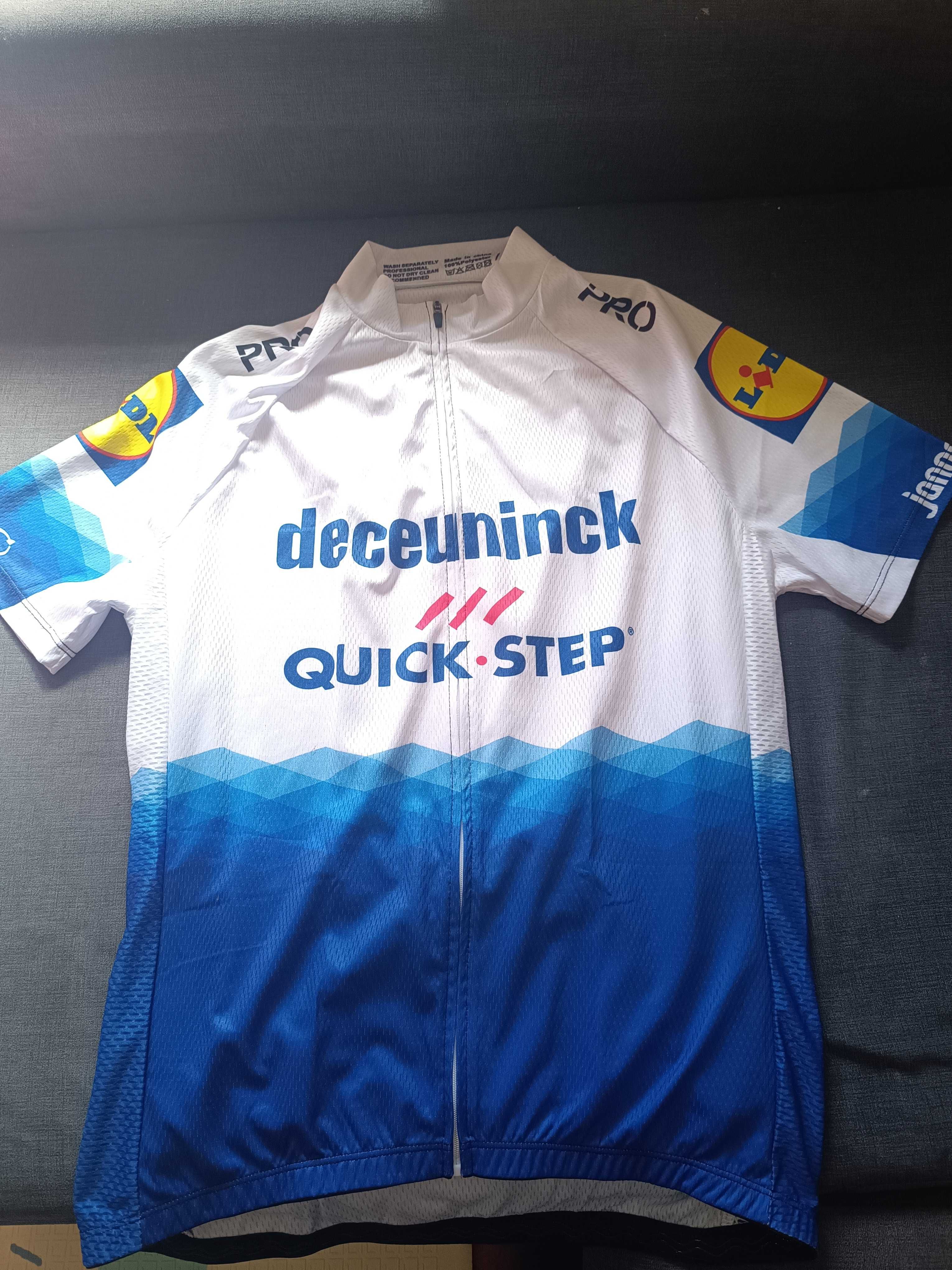 Camisola de
ciclismo Quick-Step - Azul e Branco,