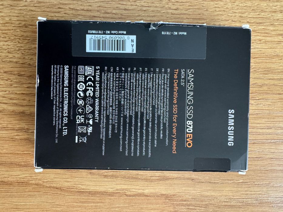 Disco 1To SAMSUNG Samsung 870 Evo 2.5 1000 Gb Serial Ata Iii V-Nand