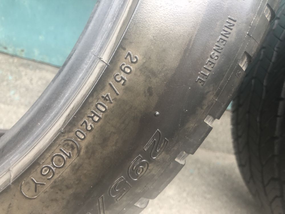 Michelin r20 295/40 пара летних шин.