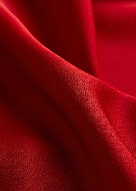 H&M NOWA Drapowana, czerwona sukienka Egzotyczna r. S