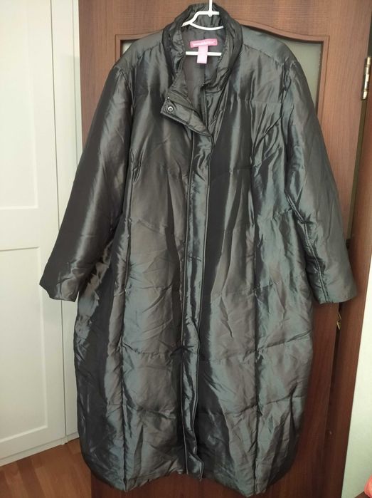 Зимова пухова куртка Woman Within розмір X4 (68-72) довга з капюшоном