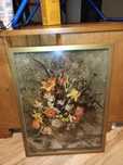 Obraz, vintage,PRL, Jacob Marrel.  "kwiaty", 1970r pora
