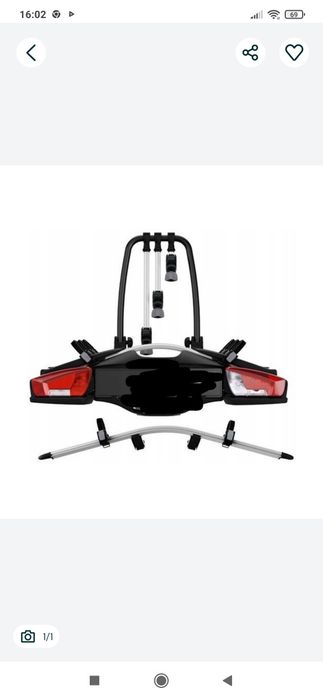 Adapter 9261 na czwarty,trzeci rower do bagażnika Thule Velo Compact 4