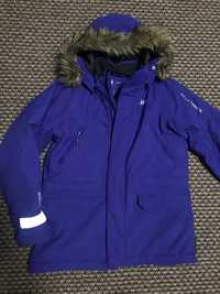 курточка зимняя пуховик лыжная демисезонная  140-152 xs s термо