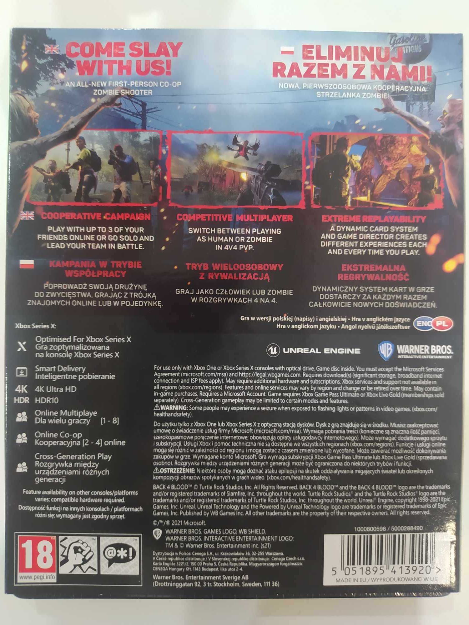 NOWA Back 4 Blood Special Edition Xbox One Series X PL