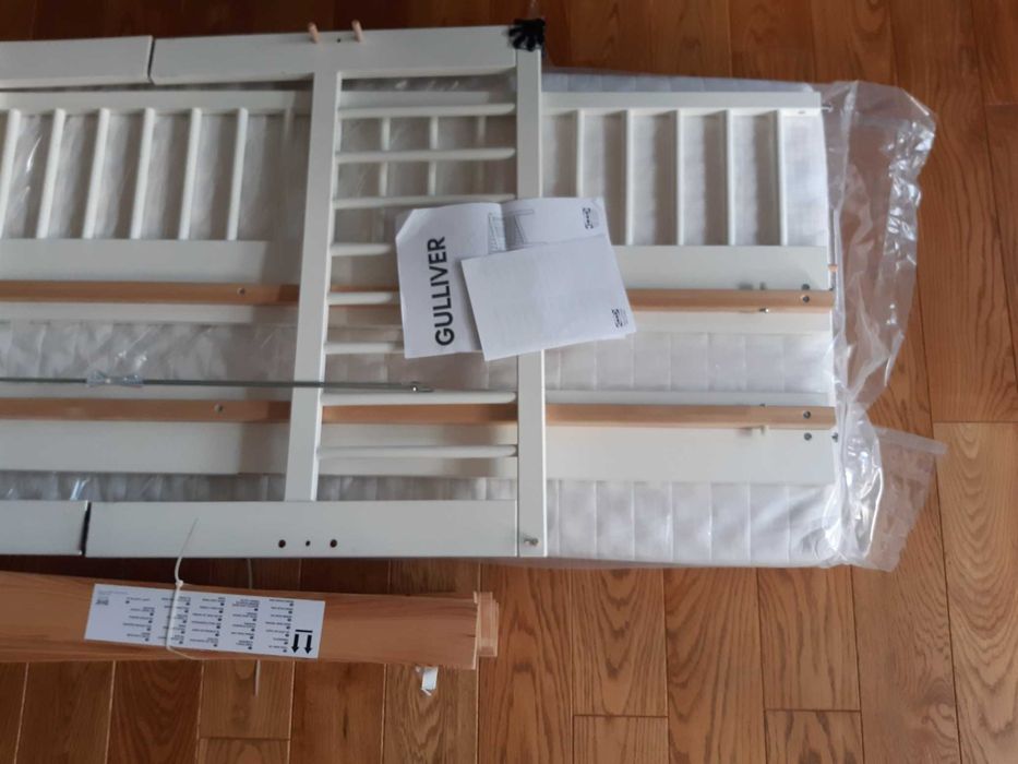 Łóżko dla dziecka 70x160 IKEA Kritter + Materac Dziecięce Transport