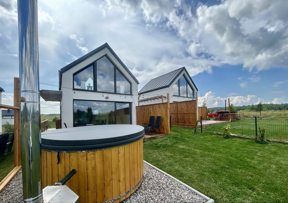 domki nad jeziorem Mazurska Oaza Spokoju nad jeziorem Sąpłaty