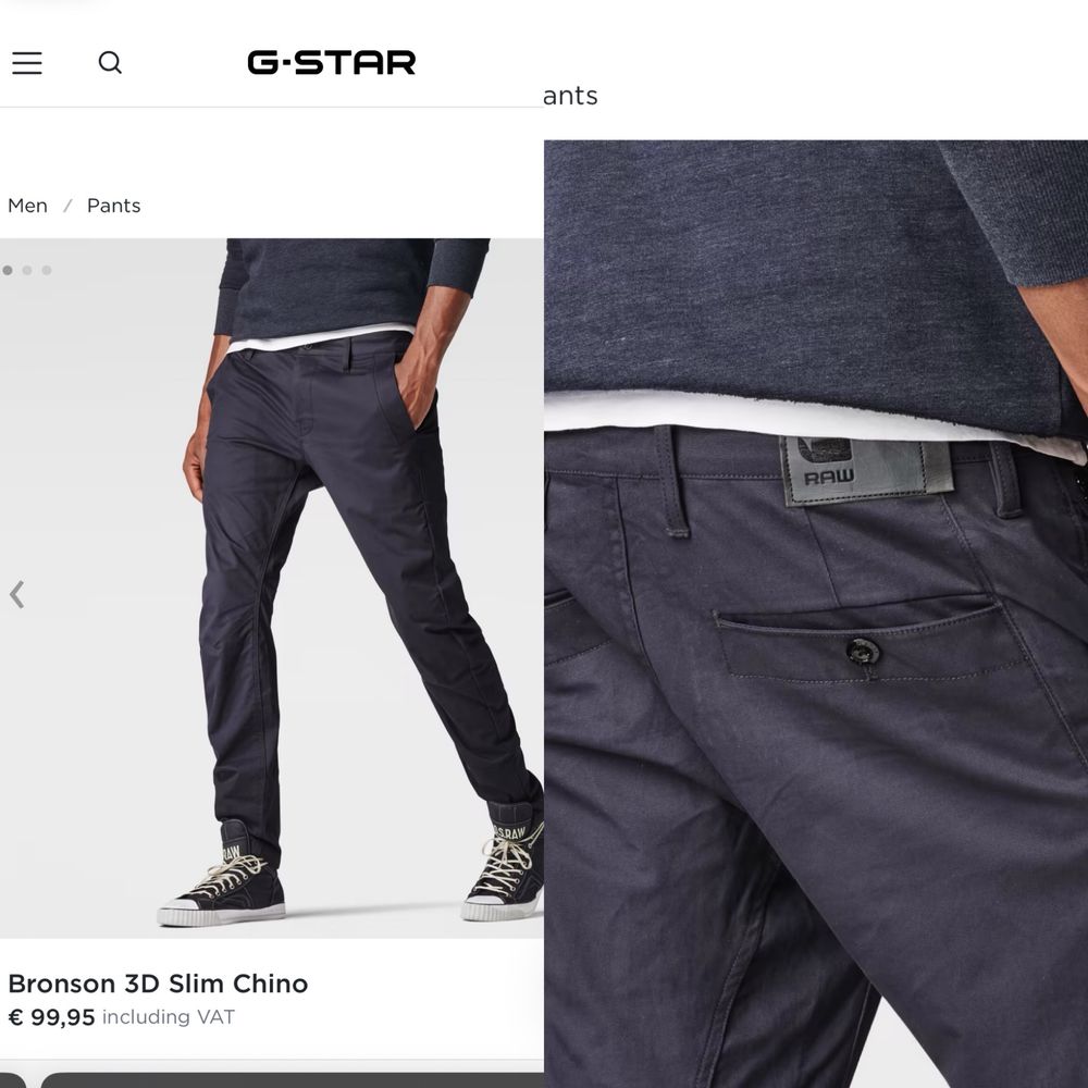 Чоловічі брюки чінос G Star Raw оригінал 29/32