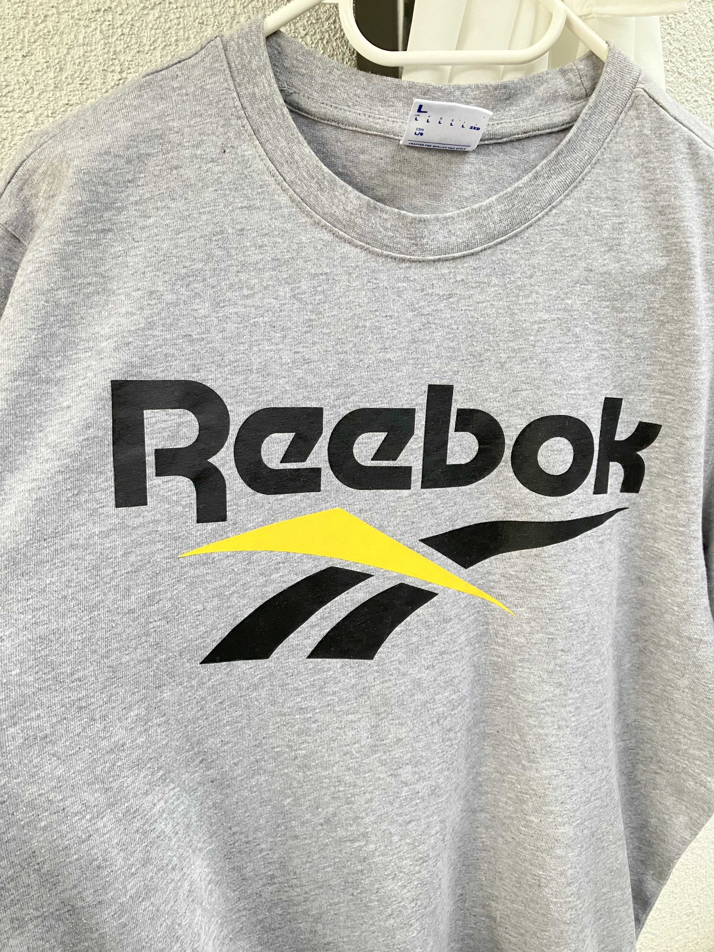 Reebok classic szary t-shirt koszulka męska mięsista bawełna logo