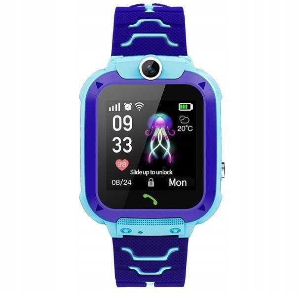 Smartwatch dla Dzieci z Lokalizatorem Zegarek dla Dziecka NIEBIESKI
