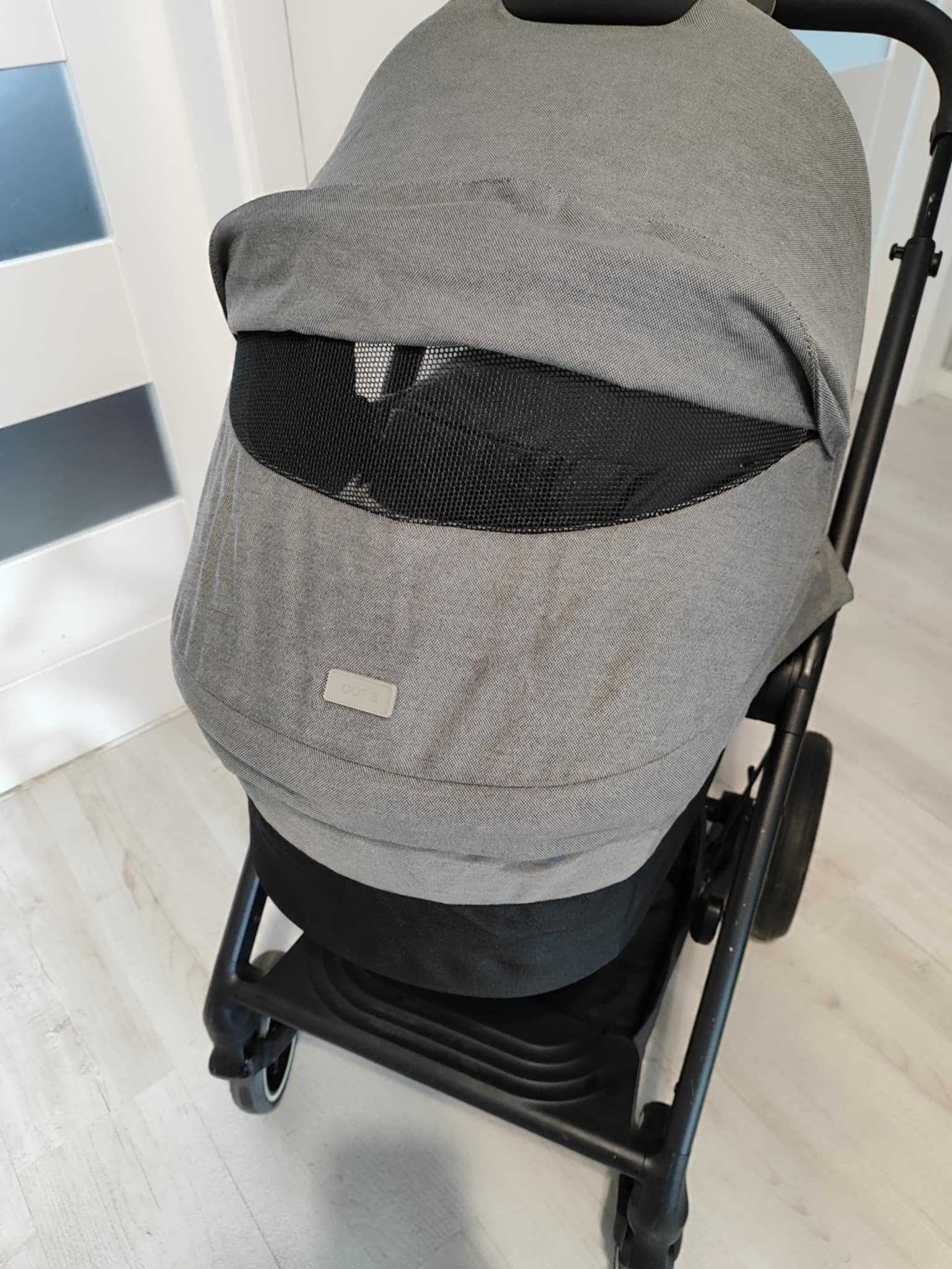Wózek Cybex Baslios s lux 3 in 1 Gondola, spacerówka, nosidełko, baza.