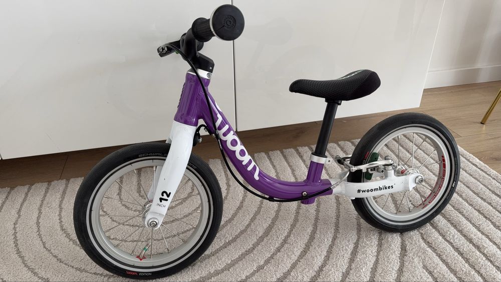Rower rowerek biegowy Woom GO 1 fioletowy purple haze na gwarancji