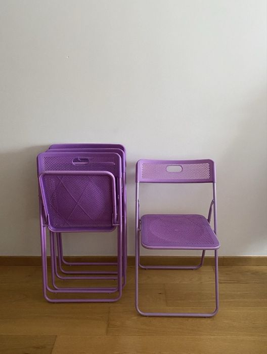 4 Cadeiras roxas