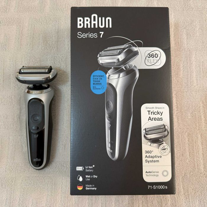 Бритва Braun Series 7 71-S1000s Silver/Black на гарантії