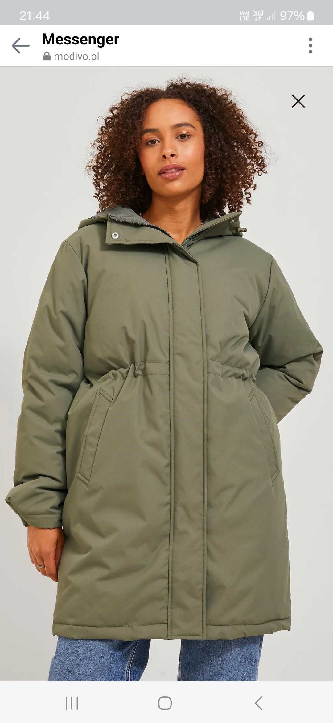 JJXX Kurtka  parka oversize ,khaki