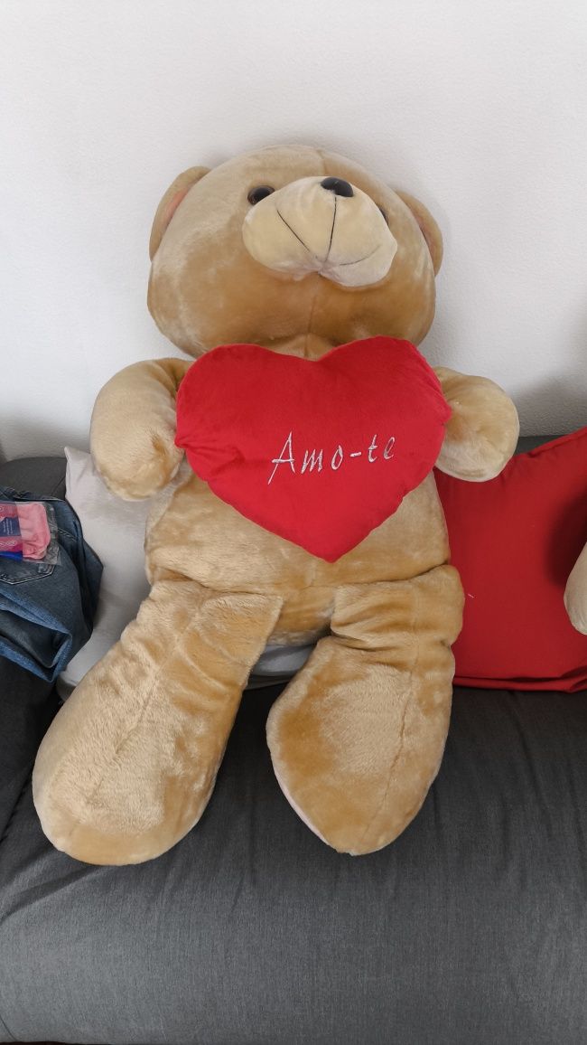Peluche XL ursinho coração Amo-Te