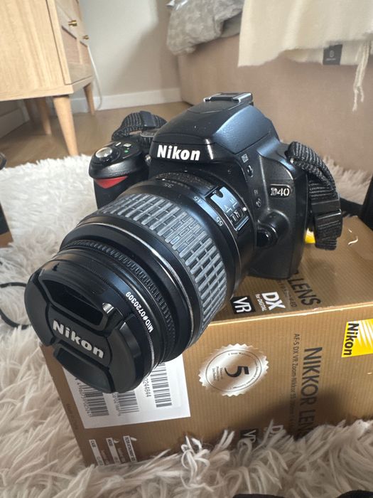 Nikon D40 z obiektywem 18-55 i 55-200 + torba ZESTAW