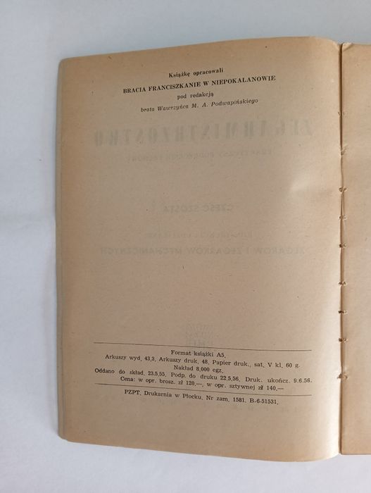 Zegarmistrzostwo Część 6 zegary i zegarki Niepokalanów 1956r.