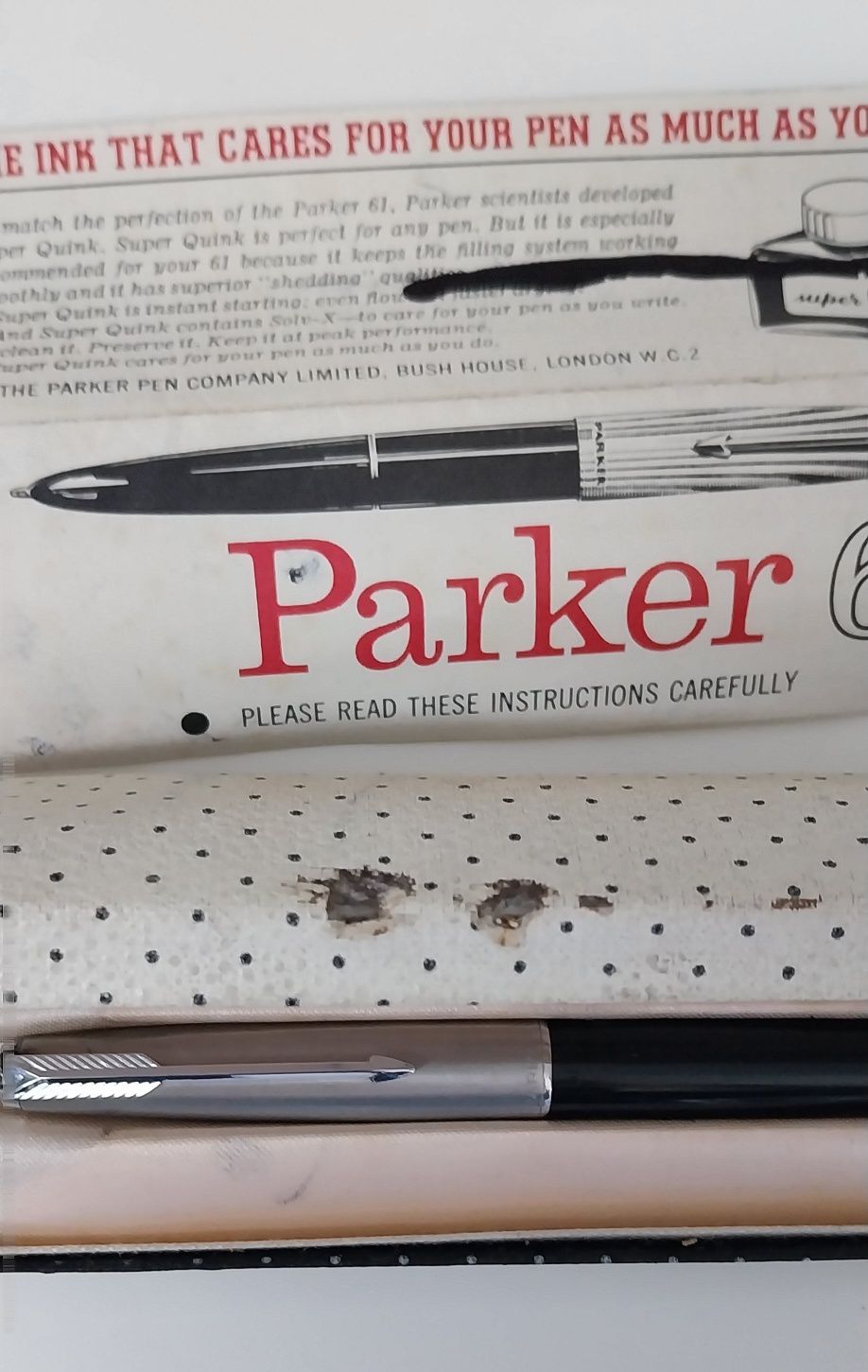 Caneta tinteiro antiga Parker 61