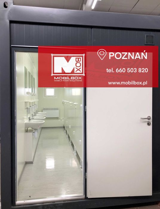 kontener sanitarny, kontener toalety, pisuary, umywalka, kontener, WC