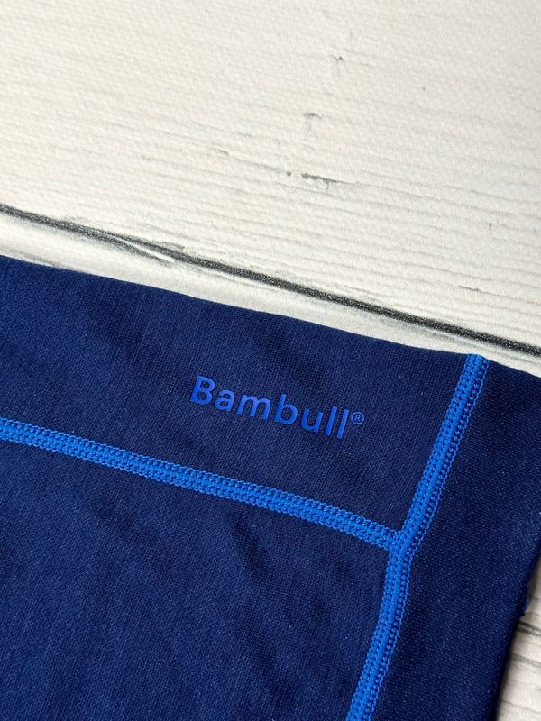 Tufte Bambull Wełniana Bluza Wbudowany Komin Męska Merino Wool r. M