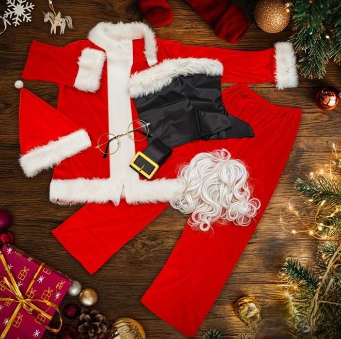 BOGATY zestaw Świętego Mikołaja 13 elementów